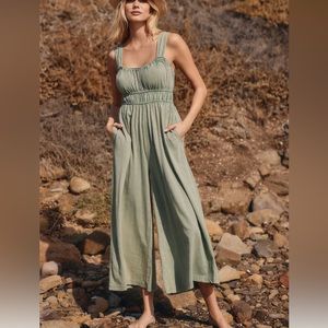Anthropologie Simona Scoop Neck Jumpsuit